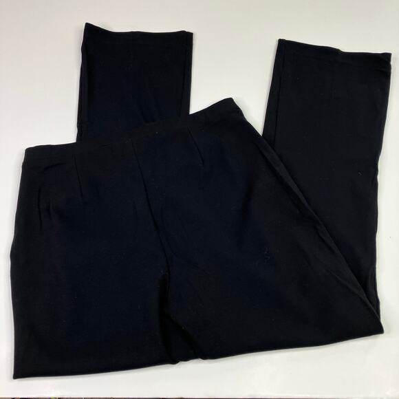 Chico's | Black Straight Leg Casual Pants Rayon Blend Chicos 1 Short/ US M SHORT - Picture 5 of 5